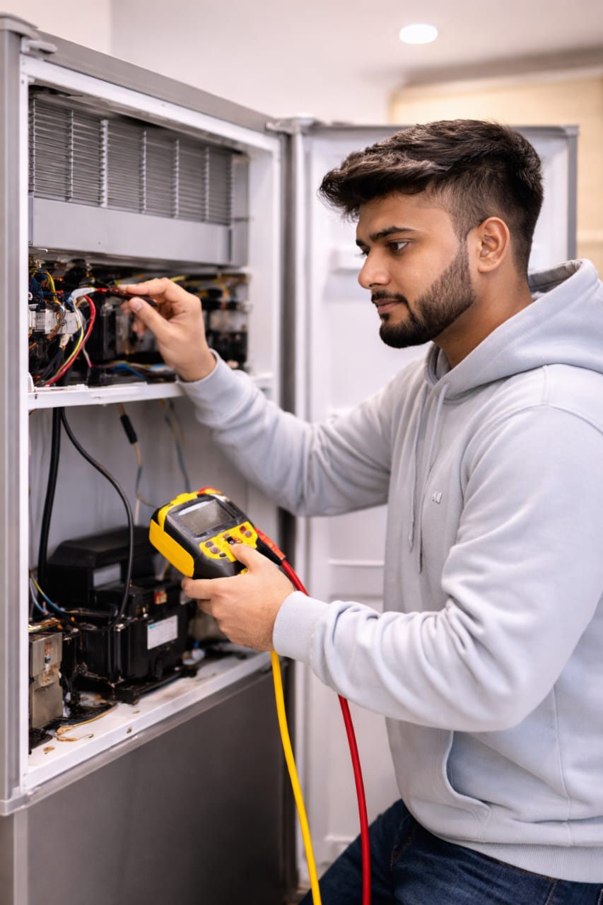 AC technician working