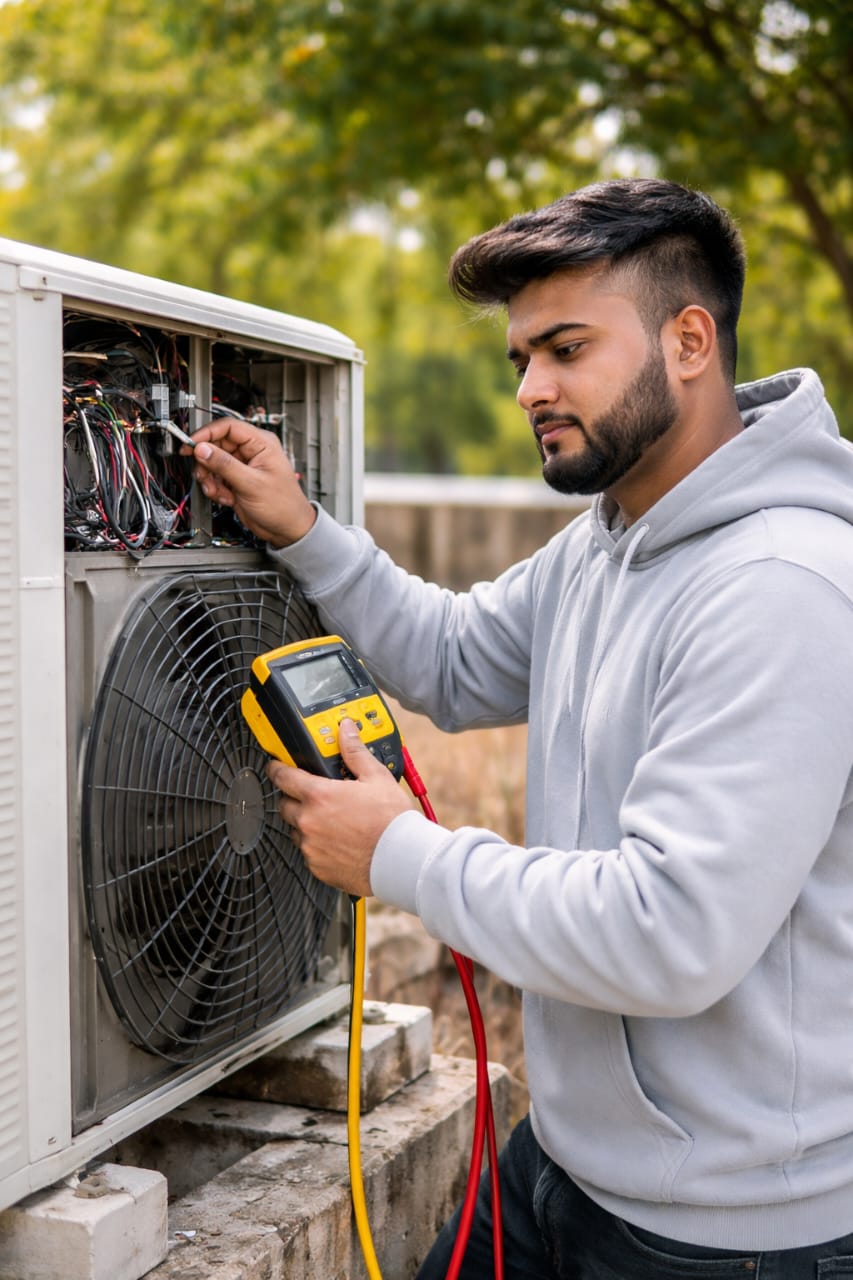 AC outdoor unit repair